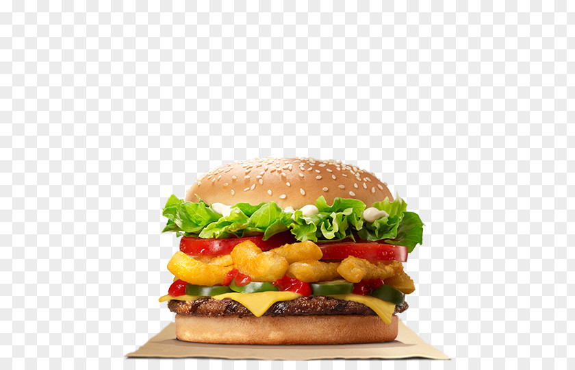 Burger King Whopper Hamburger TenderCrisp Chicken Sandwich Fast Food PNG