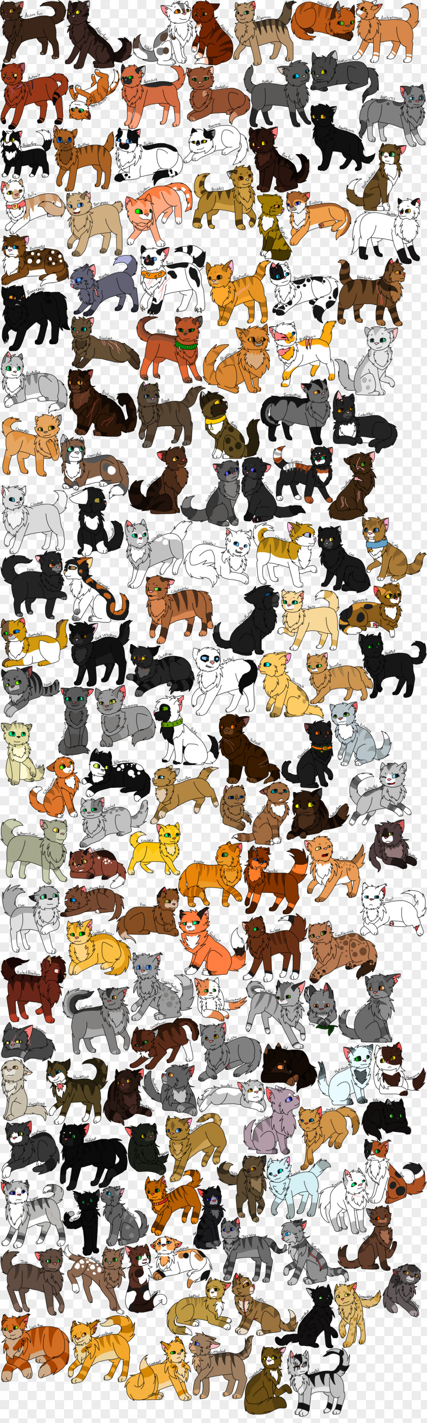 Cat Night Whispers Warriors ThunderClan Character PNG
