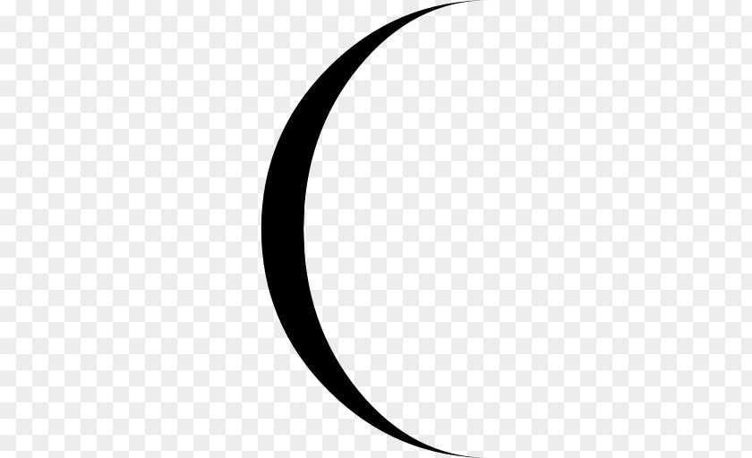 Moon Lunar Phase Crescent Circle PNG