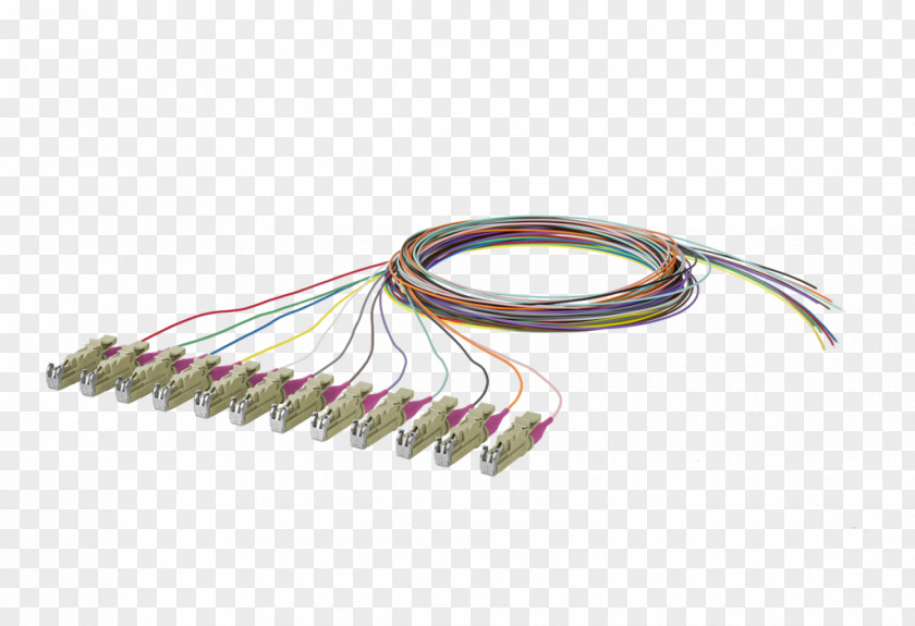 Pig Tail Electrical Cable Fanout Patch Optical Fiber Termination PNG