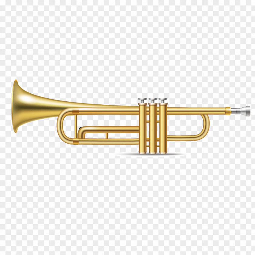 Vector Trumpet Saxophone Musical Instrument Euclidean PNG