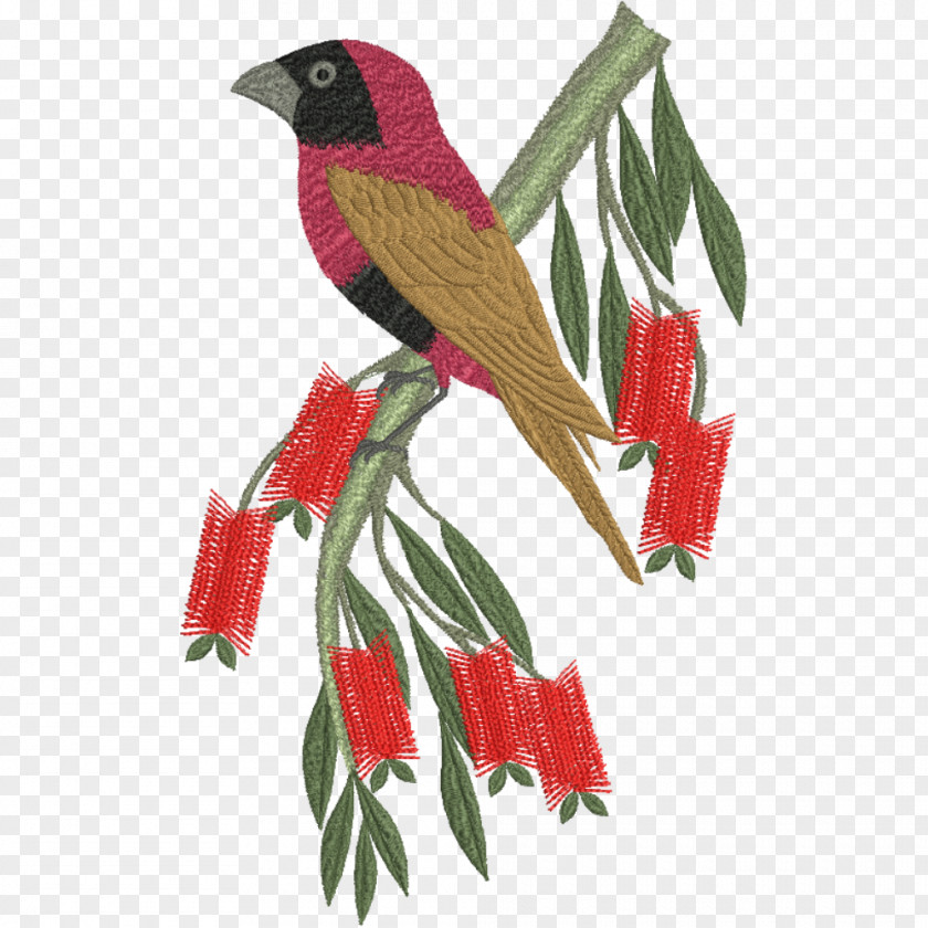 Bird Parrot Machine Embroidery Pattern PNG
