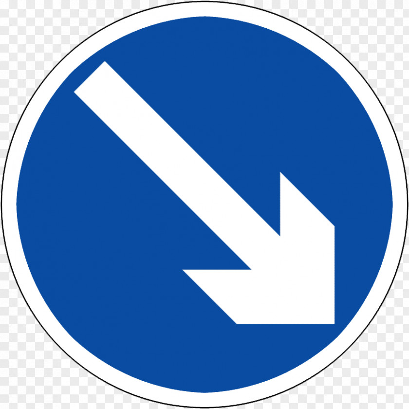 Sing Traffic Sign Road Arrow Mandatory PNG