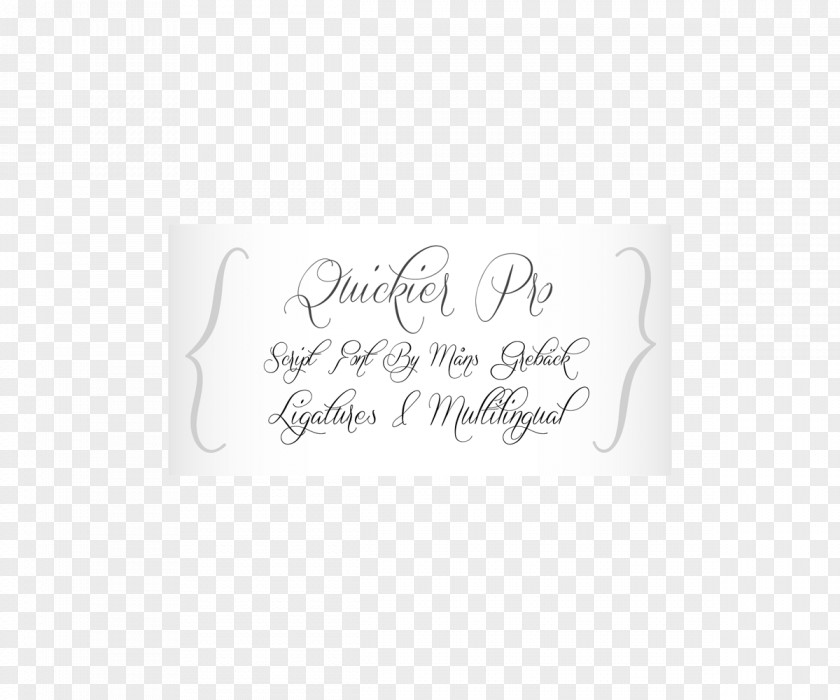Calligraphy Rectangle Brand Font PNG
