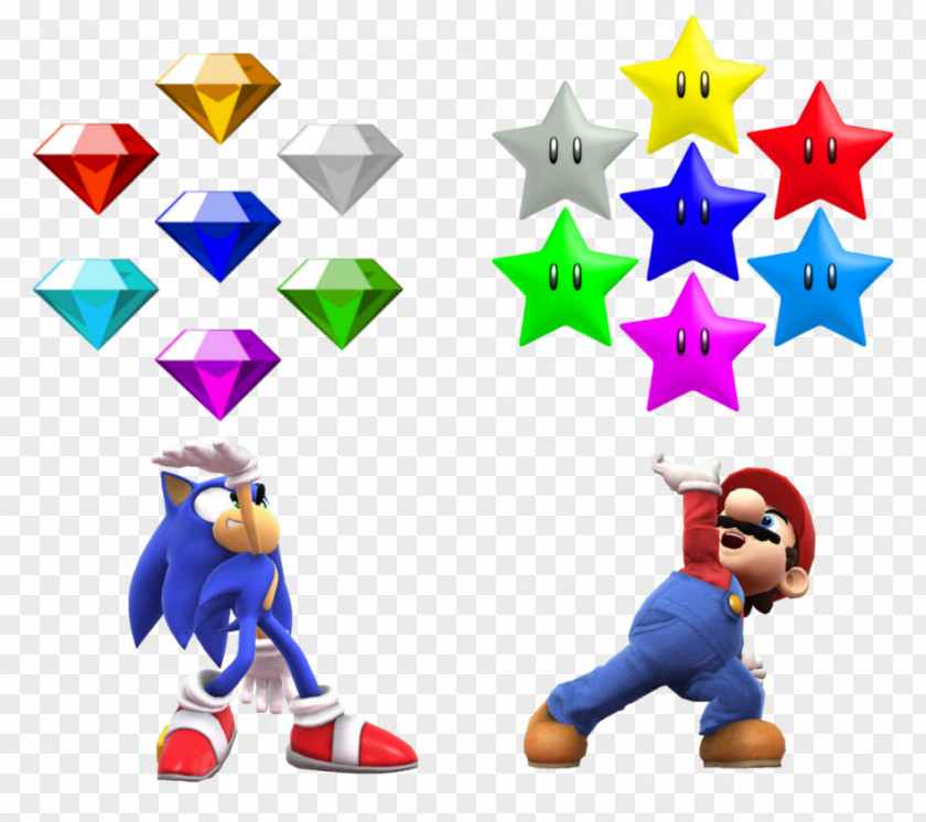 Emerald Sonic Chaos Colors Mania Super Emeralds PNG