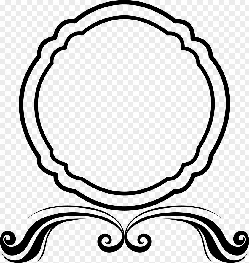 Hand Drawn Black Frame Picture PNG