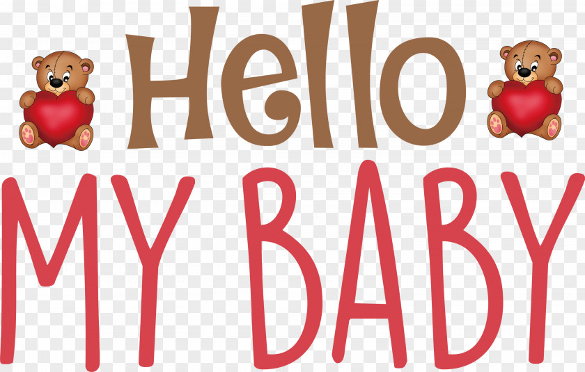 Hello My Baby Valentines Day Quote PNG