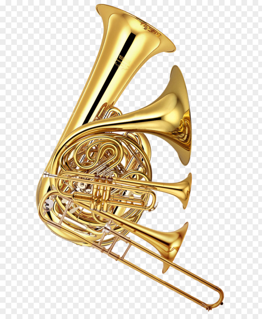 Musical Instruments Wind Instrument Brass French Horns Trombone PNG