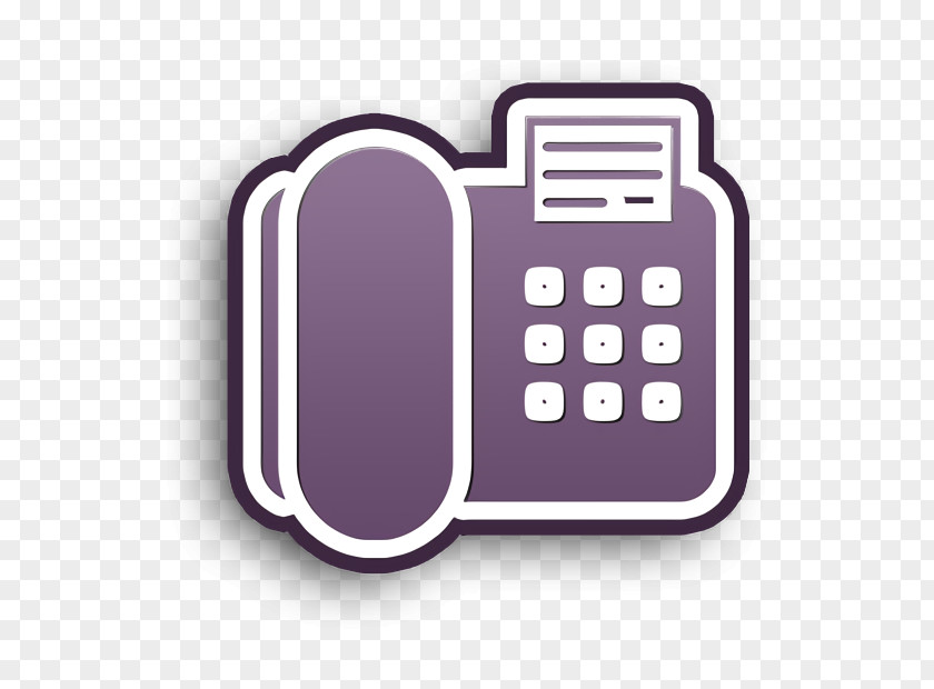 Phone Icon Technology Telephone With Fax PNG
