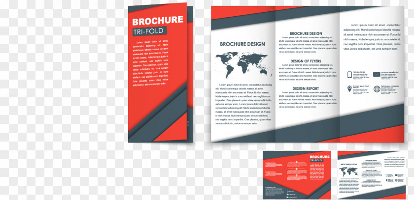 Trifold Design Vector Material Brochure Template Bladzijde PNG