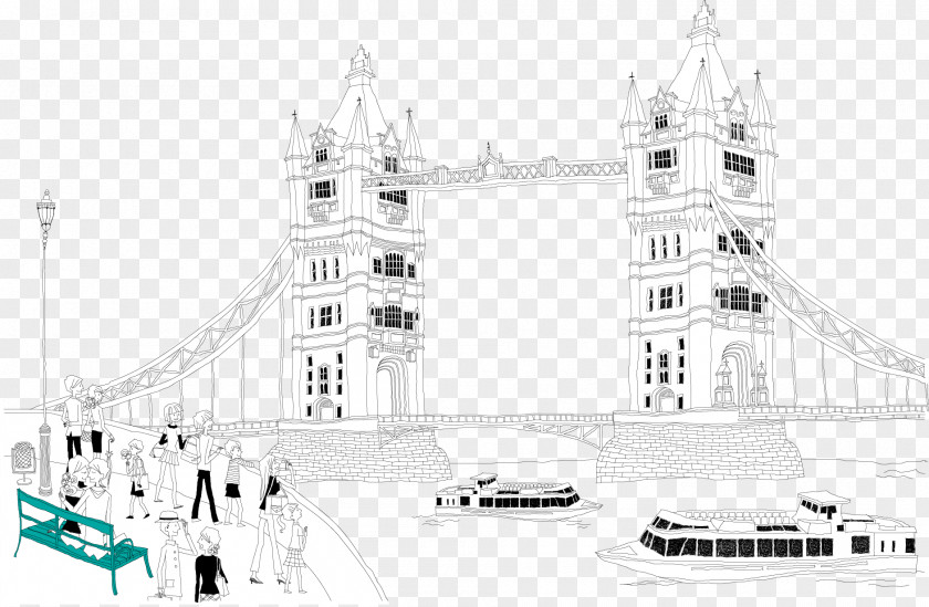 British Tower Bridge Clip Art PNG