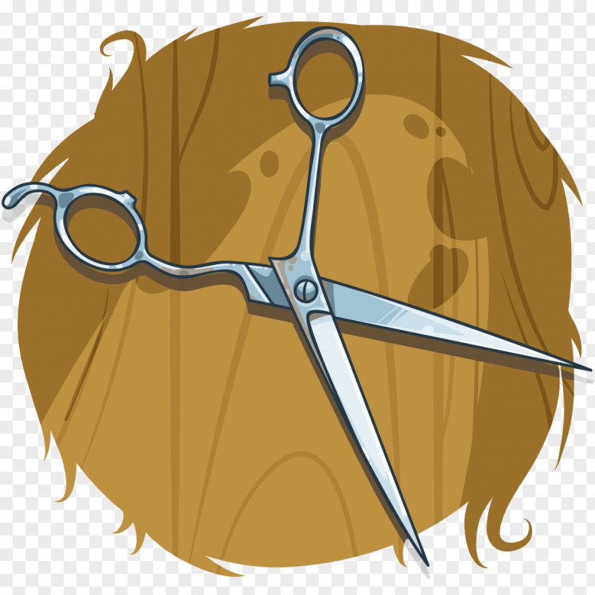 Chair Barber Hair-cutting Shears Comb PNG