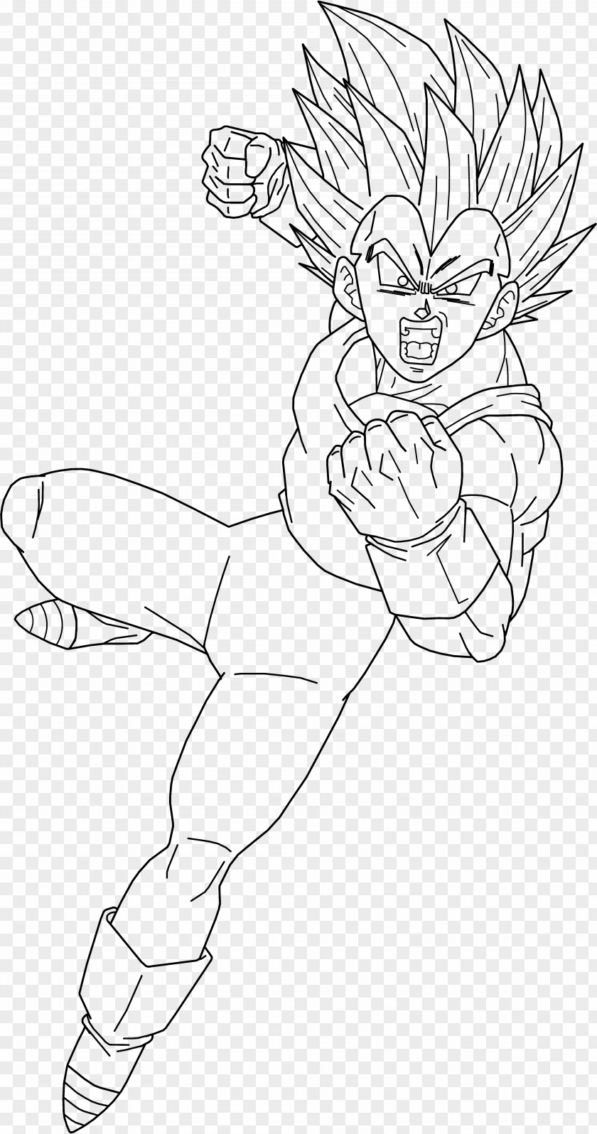 Dragon Ball Drawing With Color Vegeta Goku Trunks Gohan Sketch PNG