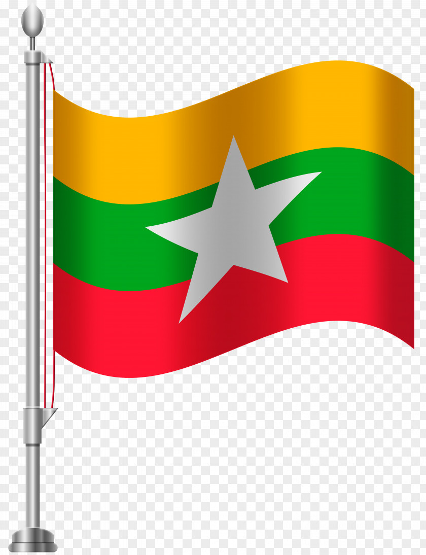 Flag Burma Of Myanmar Bangladesh PNG