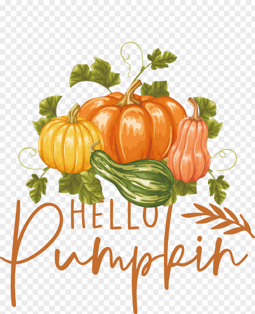 Hello Pumpkin Autumn Thanksgiving PNG