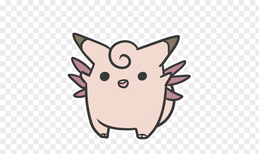 Pokemon Whiskers Clefable Cleffa Pokémon PNG