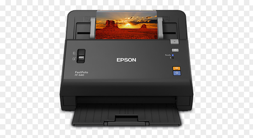 Scanning Device Epson FastFoto FF-640 Image Scanner Perfection V600 Photo PNG