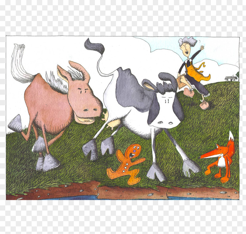 Underdog Day Yeats In Love Dairy Cattle Goat Ox Illustration PNG