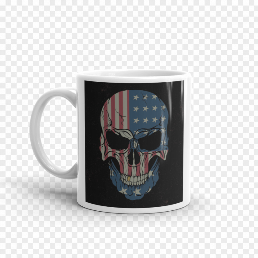 United States Flag Of The Skull PNG