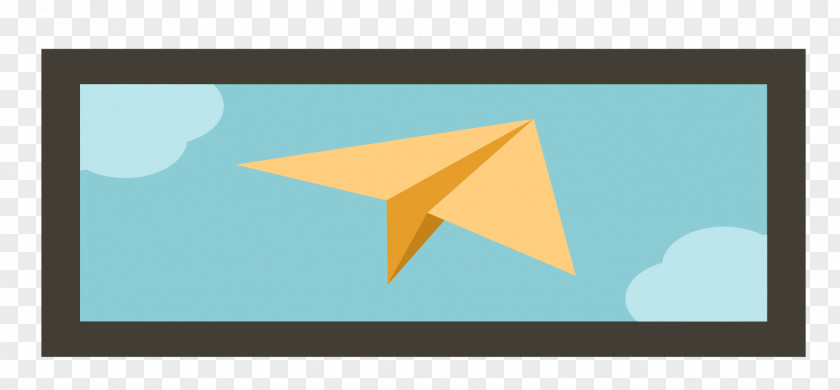 Vector Material Paper Airplane Window PNG
