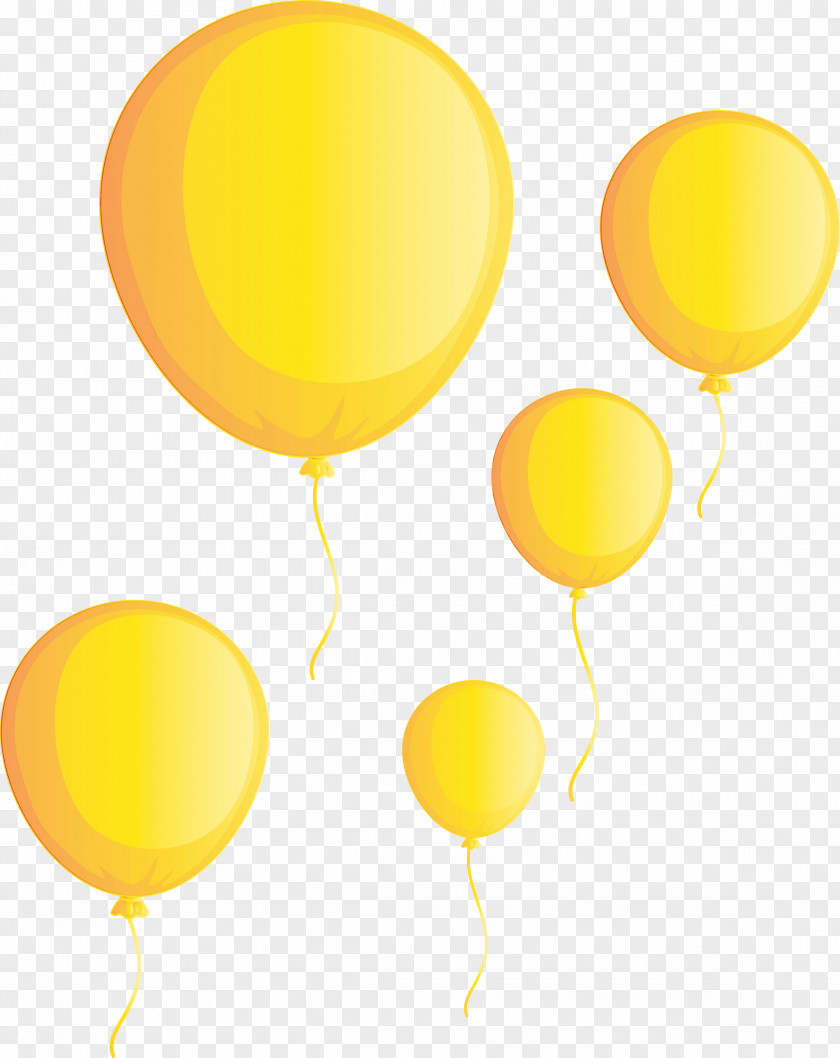 Yellow Balloon PNG