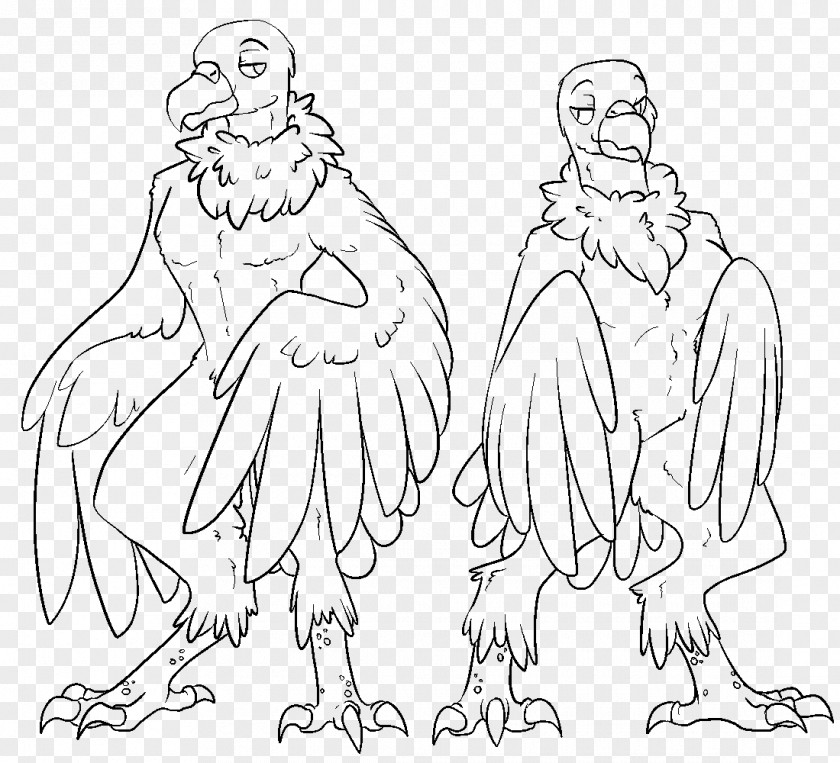 Bird Homo Sapiens Line Art Turkey Vulture PNG