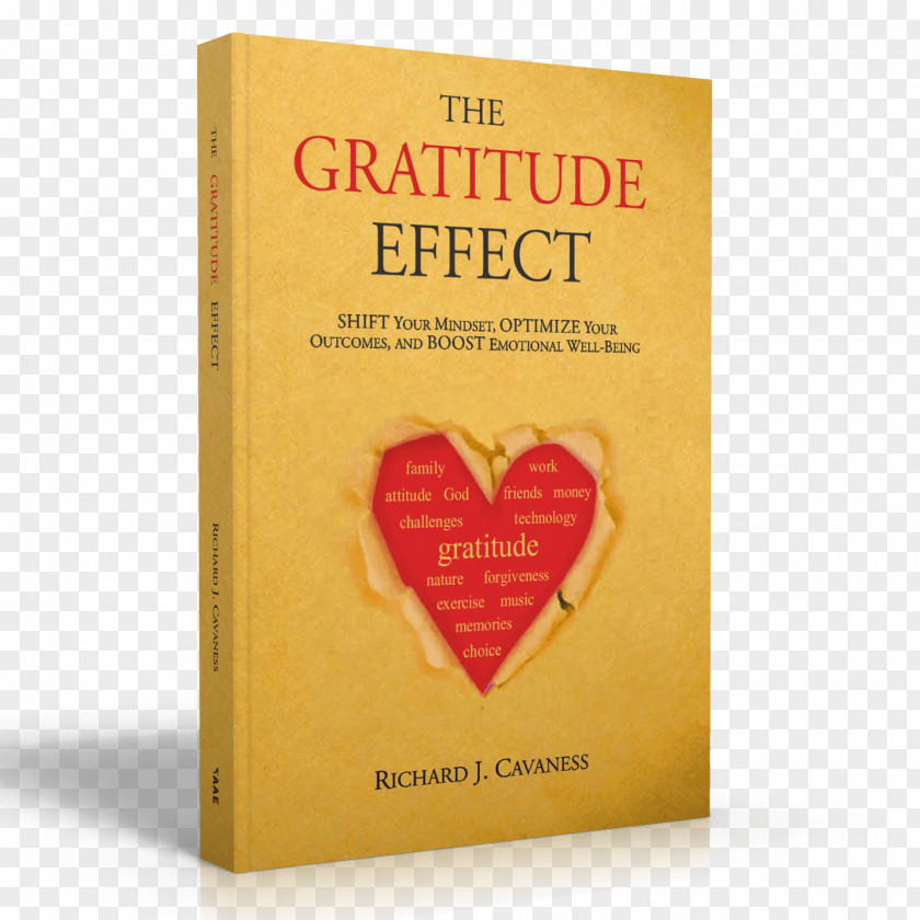 Book The Gratitude Effect: Shift Your Mindset, Optimize Outcomes, And Boost Emotional Well-Being Amazon.com PNG