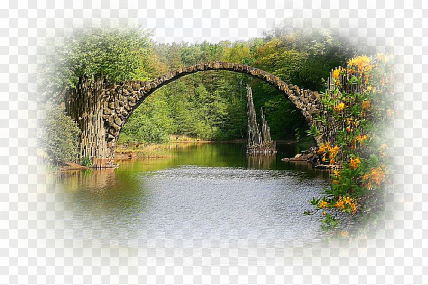 Landscape Photography Arch Bridge Message PNG