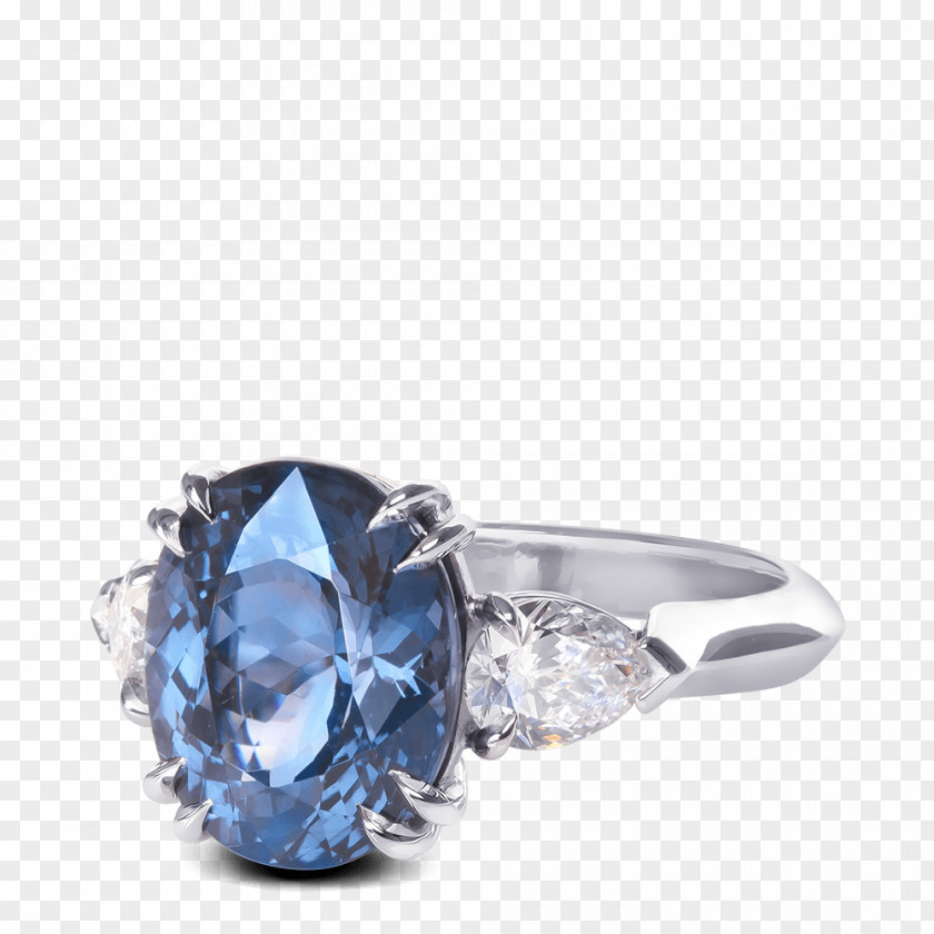 Sapphire Wedding Ring Engagement Diamond PNG