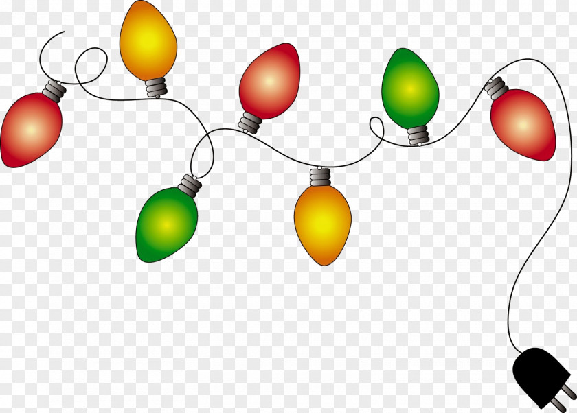 String Lights Christmas Clip Art PNG