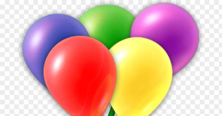 Paint Smudge Balloon Birthday Clip Art PNG