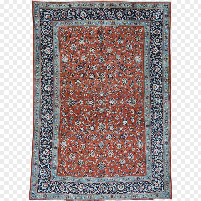 Persian Kashan Carpet Oriental Rug Pile Flooring PNG