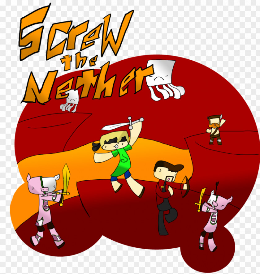 Screw The Nether Character Fiction Recreation Clip Art PNG