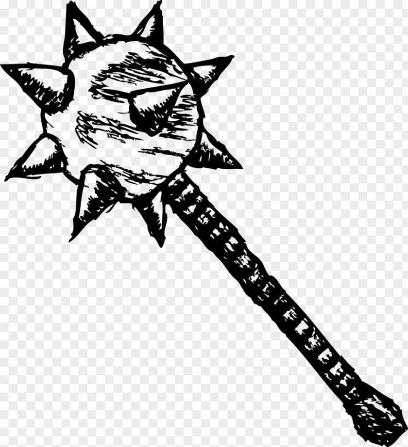 Weapon Mace Drawing Club Sketch PNG