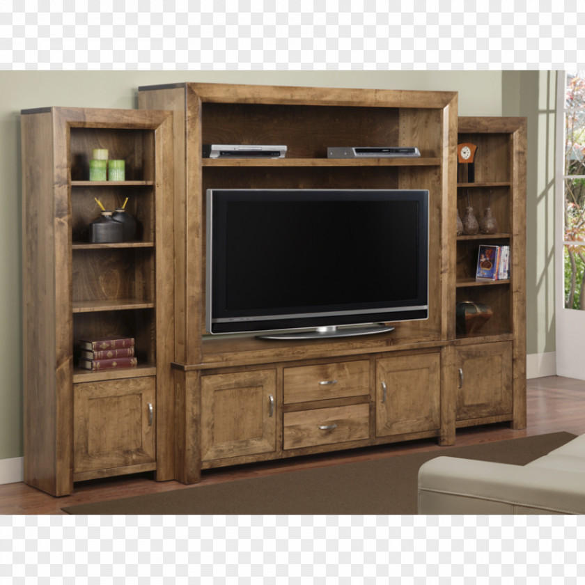 Wall Unit Solid Wood Entertainment Centers & TV Stands Shelf PNG