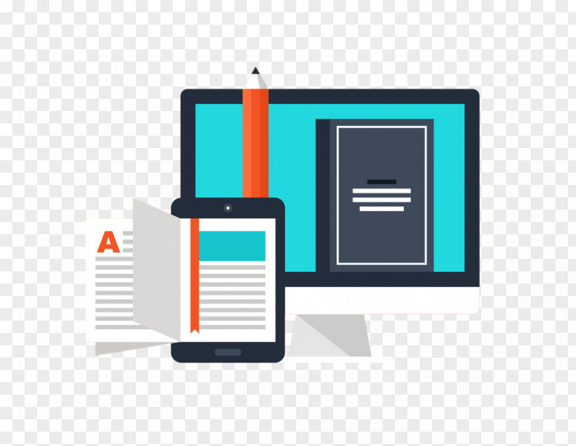 Flat Computer Mobile Devices E-book Publishing Online Book Icon PNG