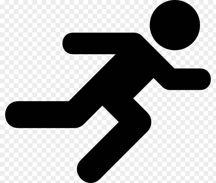 Running Man Symbol Clip Art PNG