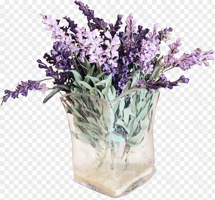Vase English Lavender PNG