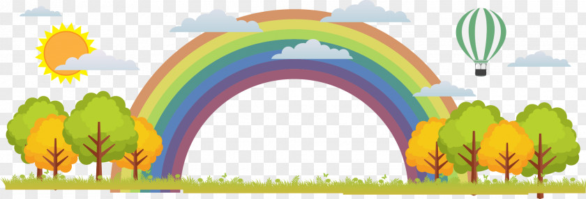 Vector Rainbow Illustration PNG