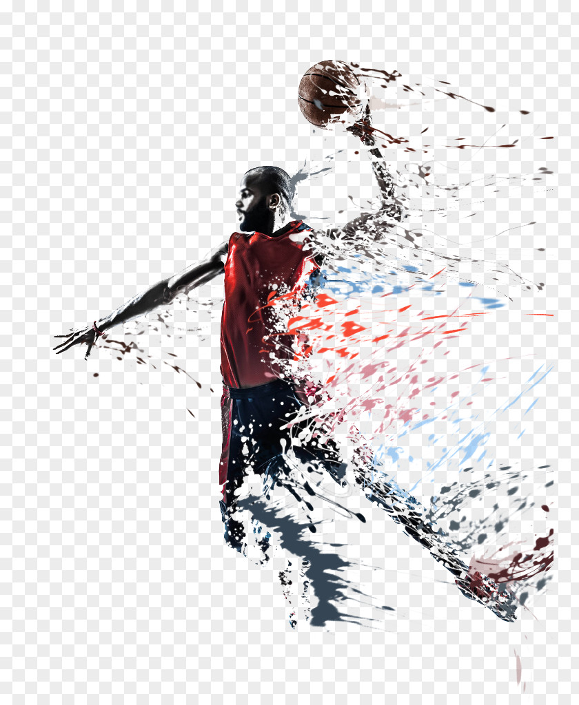 Elapsed Basketball Player Slam Dunk Sport Stock Photography PNG