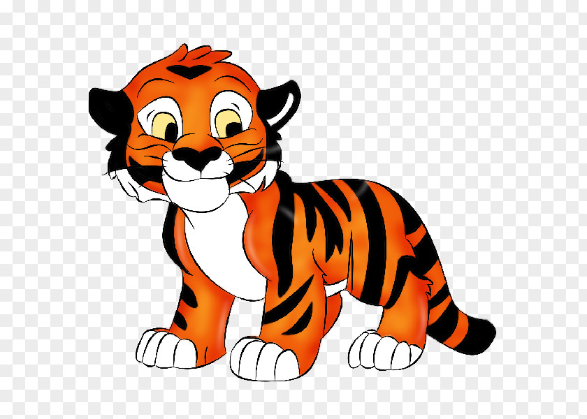 Funny Cartoon Tiger Shere Khan Princess Jasmine PNG