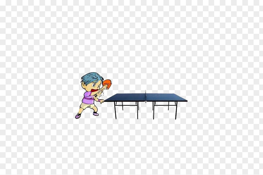 Ping Pong Table Cartoon Tennis Illustration PNG