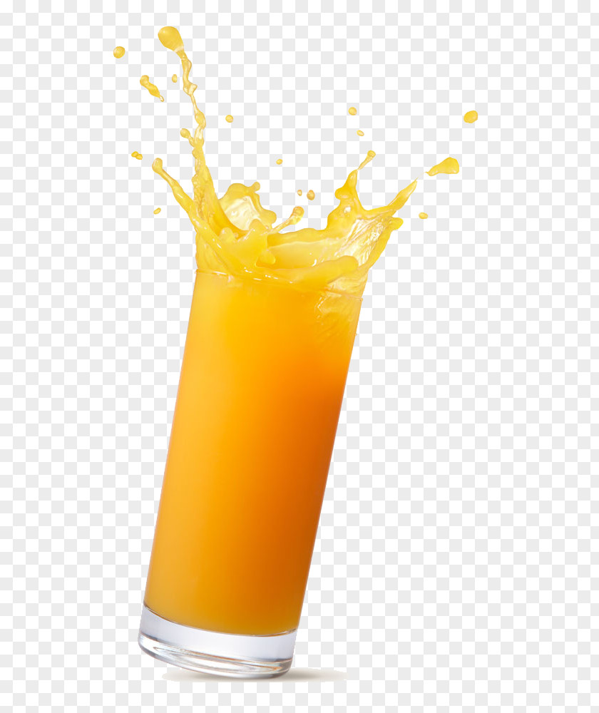 Spilled Orange Juice Fuzzy Navel Drink PNG