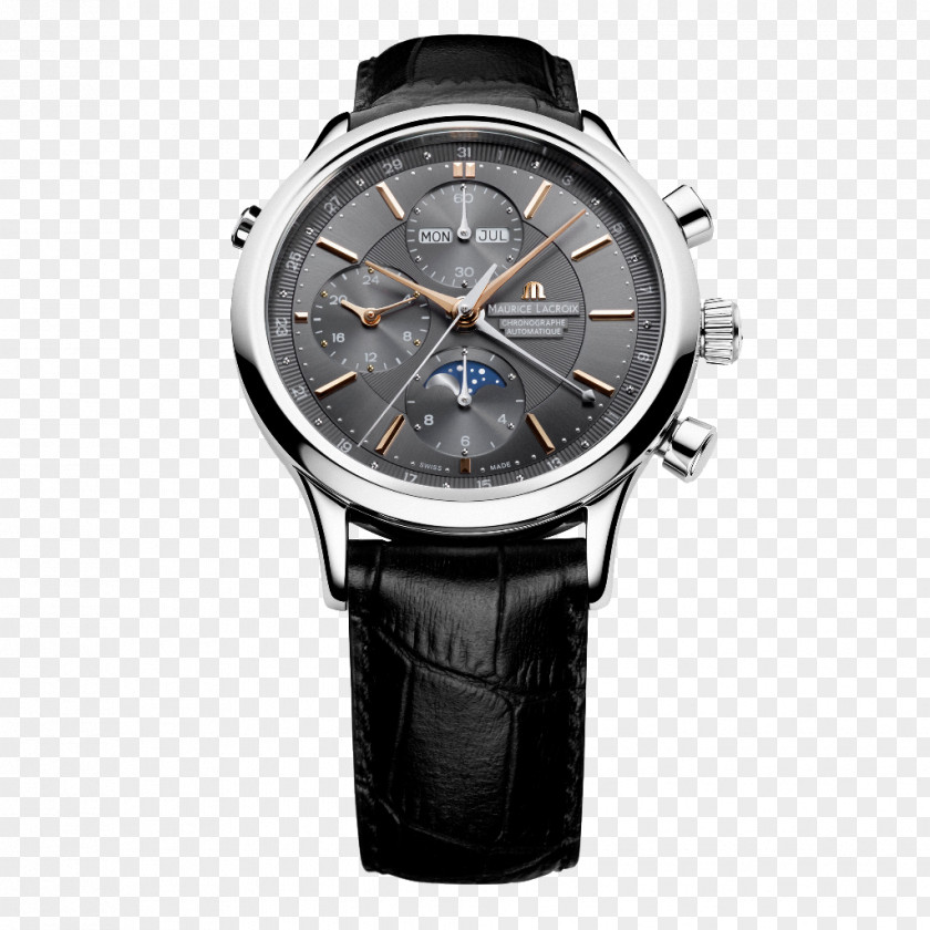 Watch Maurice Lacroix Chronograph Strap Swiss Made PNG