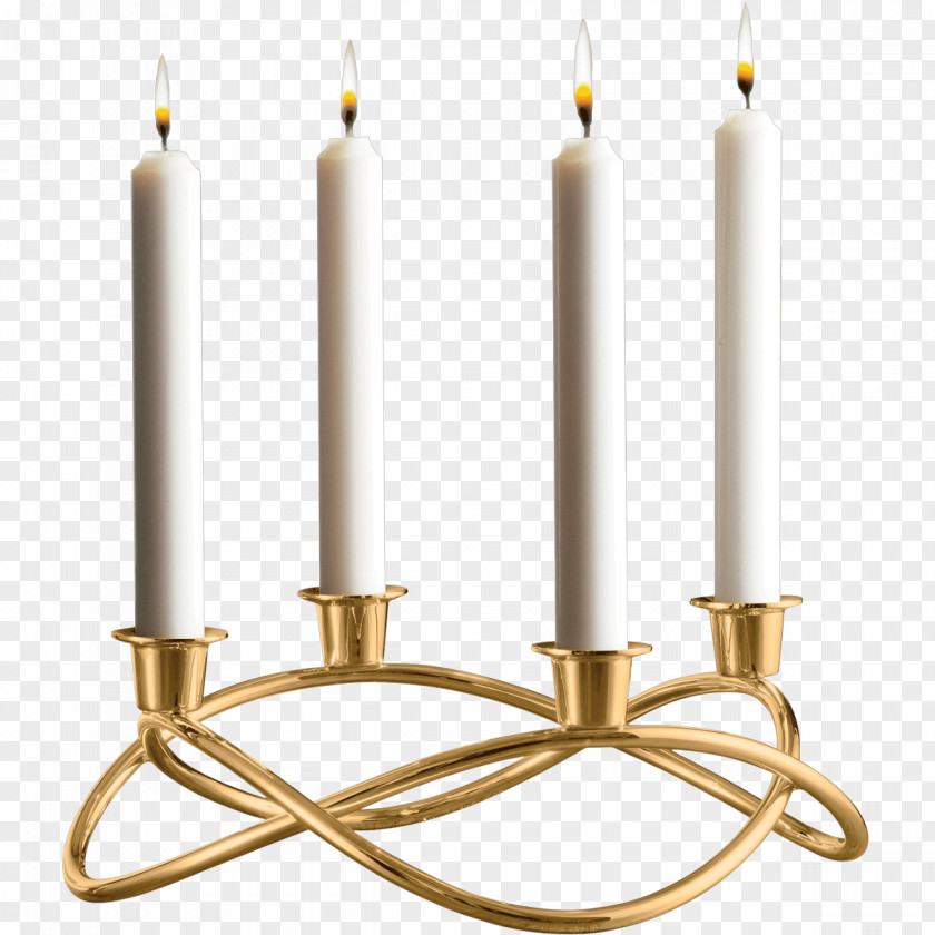 Candle Candlestick Silversmith Gold Plating PNG