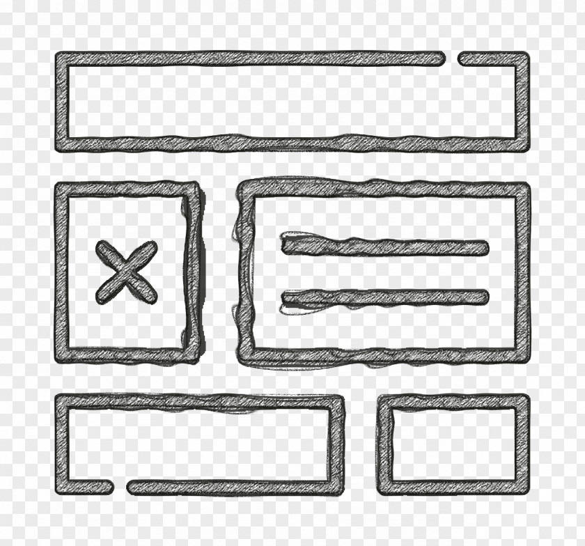 Design Tools Icon Pages Text Lines PNG