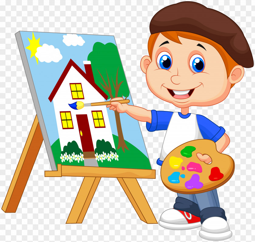 Kids Cartoon Painting Art Drawing PNG