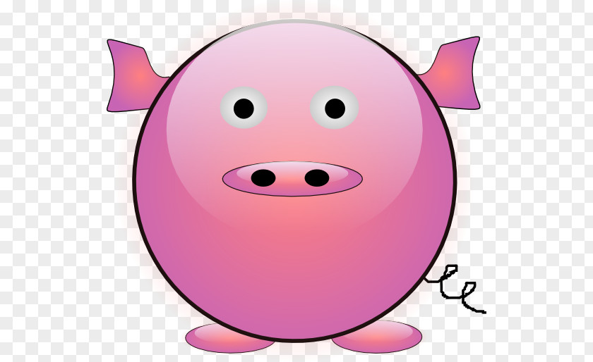 Circles Snout Pink M Clip Art PNG