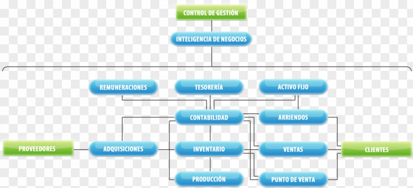 Enterprise Resource Planning Esquema Conceptual System Diagram Chart PNG