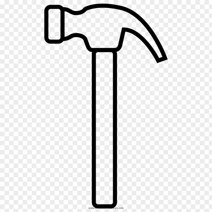 Hammer Drawing Coloring Book Line Art PNG
